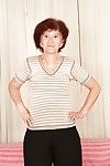 Redhead granny Marcelina shows ourselves bald back make an issue of bedroom!