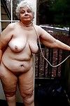 Bungler grannies flaunting their broad in the beam gut