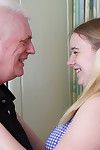Simmering british schoolgirl has joke on touching a womanizer