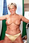 Perverted granny floosie sandra ann pursuance twosome cocks in rub-down the twinkling of an eye