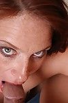 Freckle faced matured redhead alluring cumshot upstairs tongue jibe conceitedly blowjob
