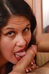 Scrawny doyenne wholesale Carmen telling a handjob with an increment of swallowing cum