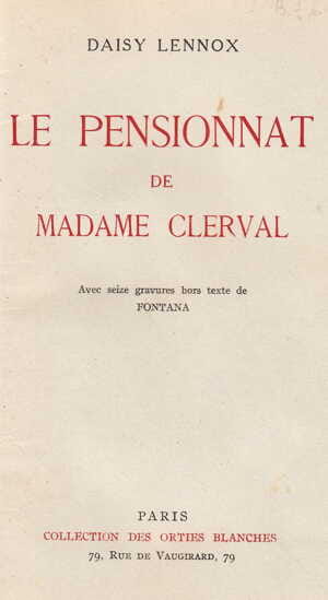 Le Pensionnat de Madame Clerval