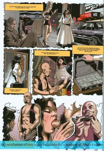Blond nurse rides cock in hot sex comics