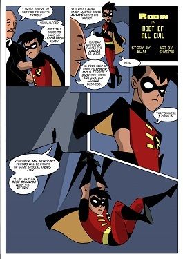 Batman- Robin in Root of All Evil